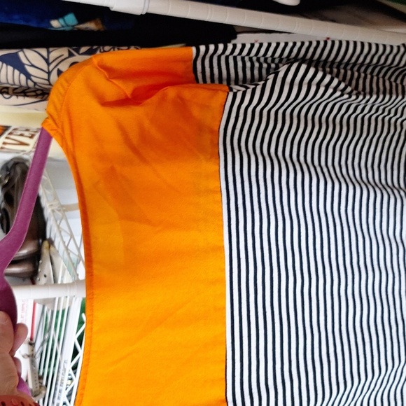NY COLLECTION SIZE LARGE PETITE STRIPED TOP Color Pop - Picture 3 of 4